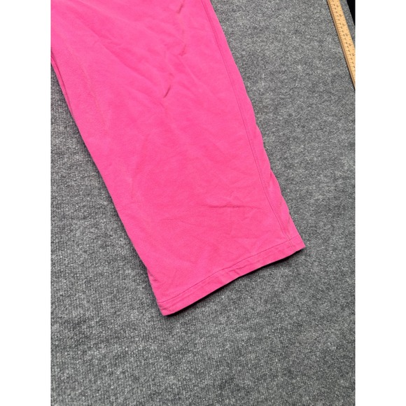 Cascade Blue Woman Pink Capri Pants 1X Elastic Waist Cotton Blend Casual - Picture 2 of 9